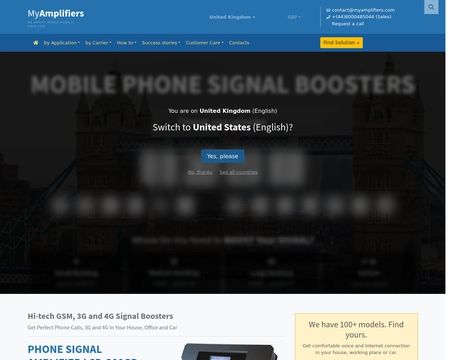 website thubmnail of MyAmplifiers