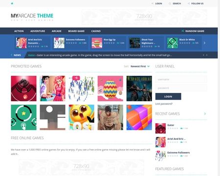 website thubmnail of Myarcade.org