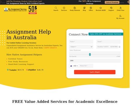 website thubmnail of My Assignment Services