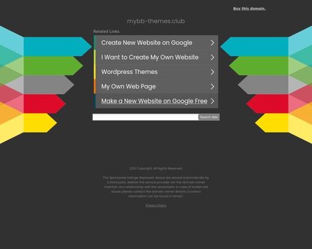 website thubmnail of Mybb-Themes.club