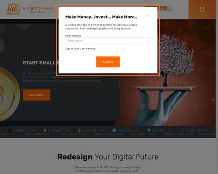 website thubmnail of Mybtcmining