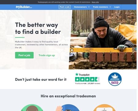 website thubmnail of MyBuilder