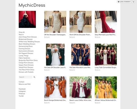 website thubmnail of MychicDress