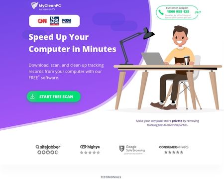 website thubmnail of Mycleanpc.com.au