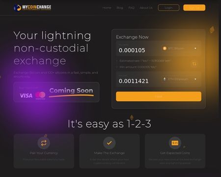 website thubmnail of MyCoinChange.co