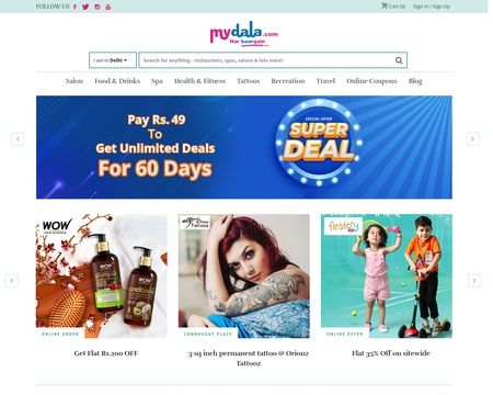 website thubmnail of MyDala