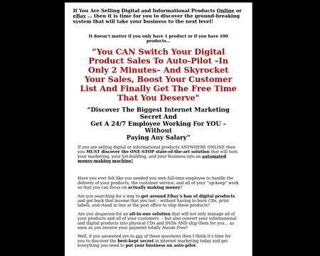 website thubmnail of Automated EBook Delivery