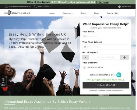 website thubmnail of Myessayhelp.co.uk