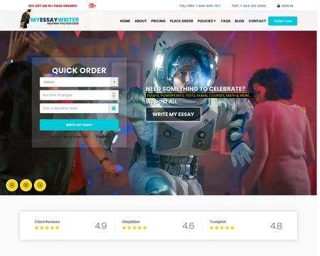 website thubmnail of MyEssayWriter