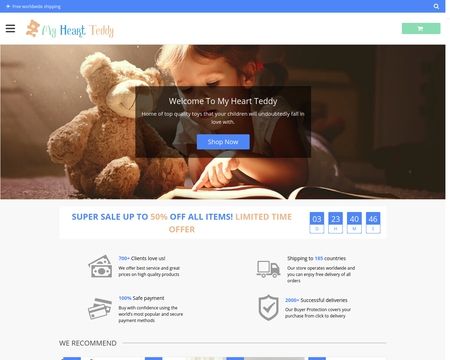 website thubmnail of Myheartteddy