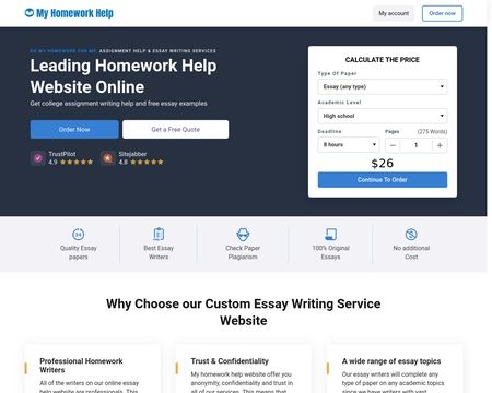website thubmnail of Myhomeworkhelp.org