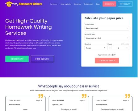 website thubmnail of MyHomeworkWriters