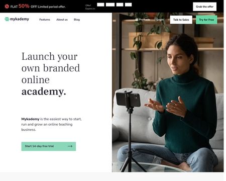 website thubmnail of Mykademy