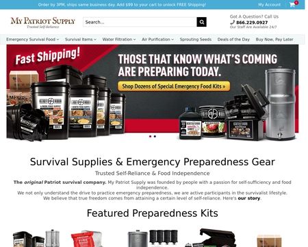 website thubmnail of My Patriot Supply