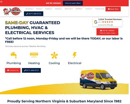 website thubmnail of MyPlumber