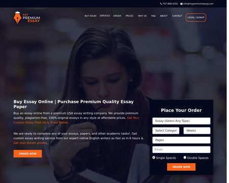 website thubmnail of My Premium Essay
