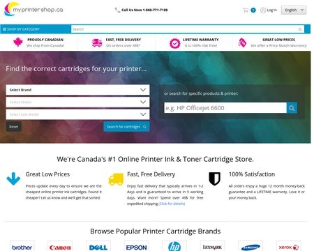 website thubmnail of MyPrinterShop.ca
