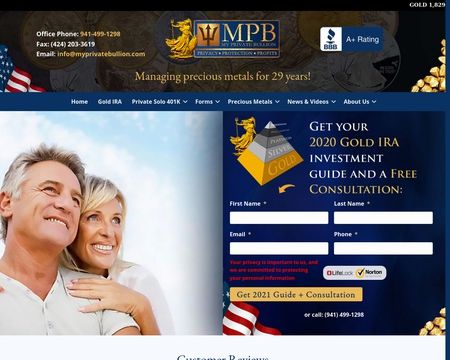 website thubmnail of Myprivatebullion