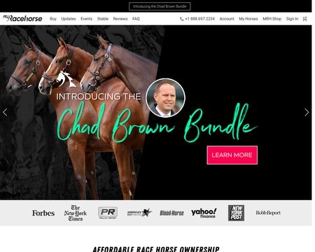 website thubmnail of MyRacehorse