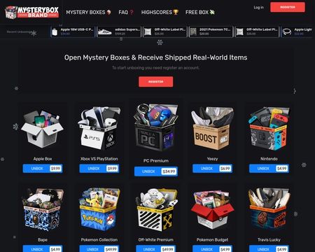 website thubmnail of Mystery Boxes
