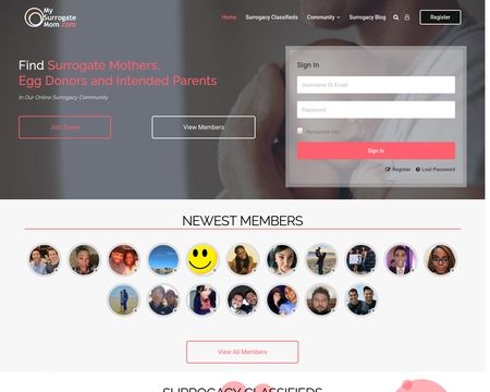 website thubmnail of Mysurrogatemom