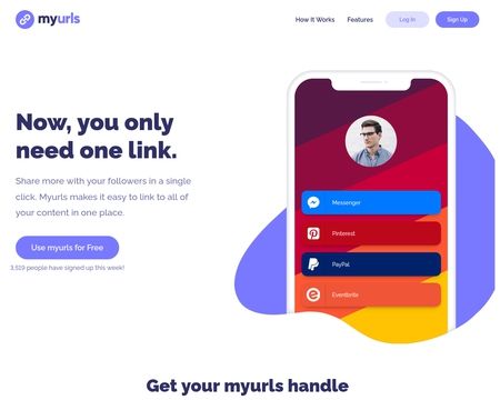 website thubmnail of Myurls.co