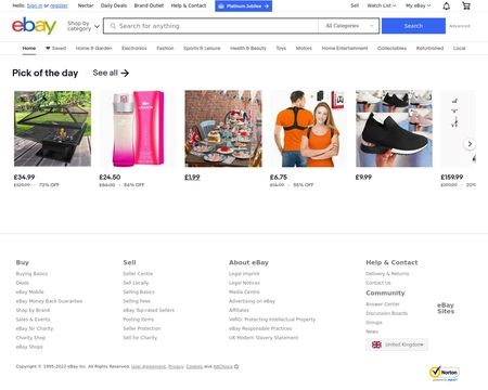website thubmnail of Myworld.ebay.co.uk