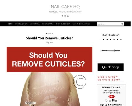 website thubmnail of Nail Care HQ