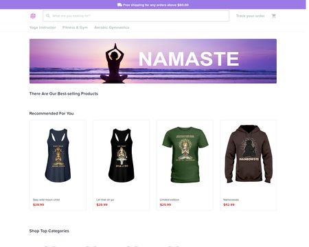 website thubmnail of Yoga Namaste