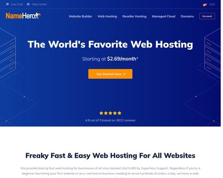 website thubmnail of NameHero