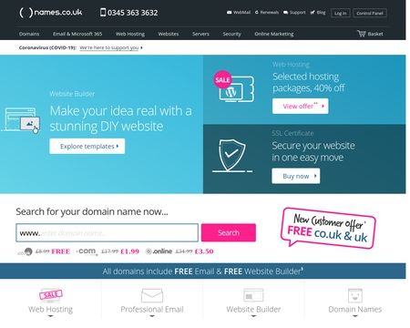 website thubmnail of Names.co.uk