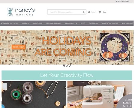 website thubmnail of Nancy's Notions