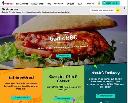 website thubmnail of Nandos UK