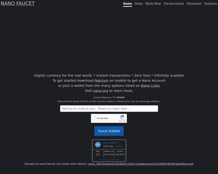 website thubmnail of Nano-faucet.org