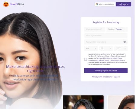 website thubmnail of NaomiDate