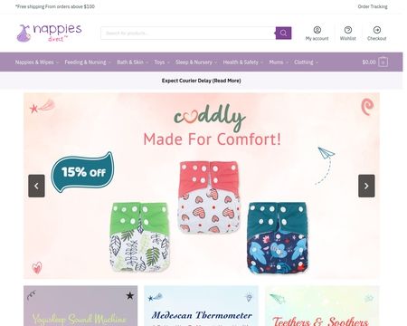 website thubmnail of Nappies.co.nz