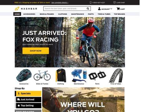 website thubmnail of Nashbar