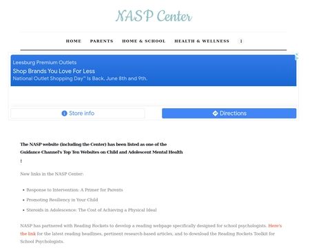 website thubmnail of Naspcenter.org