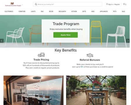 website thubmnail of National Furniture Supply