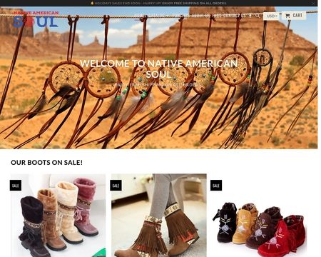website thubmnail of Native American Soul