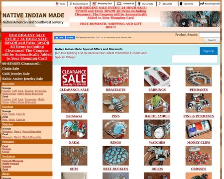 website thubmnail of NativeIndianMade
