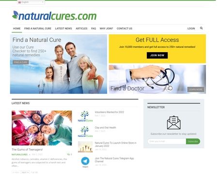 website thubmnail of Natural Cures