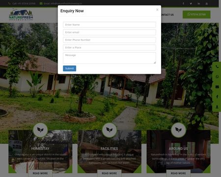 website thubmnail of Naturefreshhomestay.in