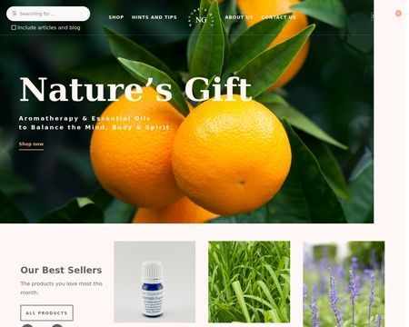 website thubmnail of NaturesGift