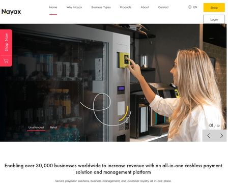 website thubmnail of Nayax