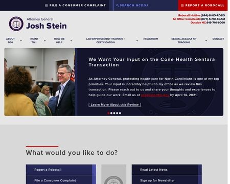 website thubmnail of NCDOJ