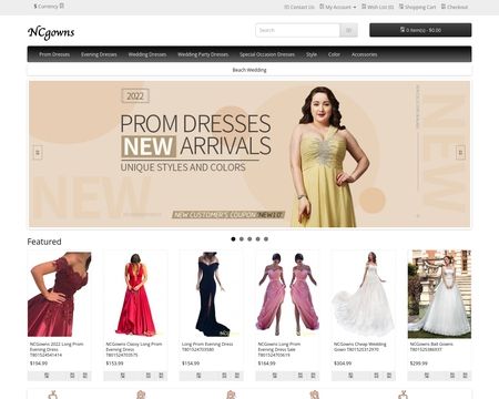 website thubmnail of NCgowns