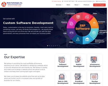 website thubmnail of Ncodetechnologies