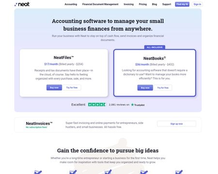 website thubmnail of The Neat Company