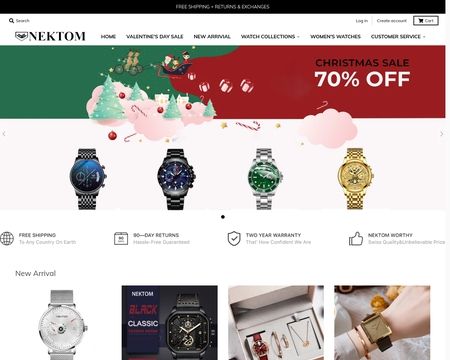 website thubmnail of Nektom Watches